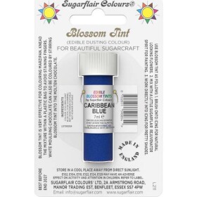 Jedlá prachová farba Caribbean Blue 7 ml - Sugarflair - Sugarflair