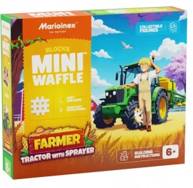 MARIOINEX Stavebnica Mini Waffle Traktor s postrekovačom
