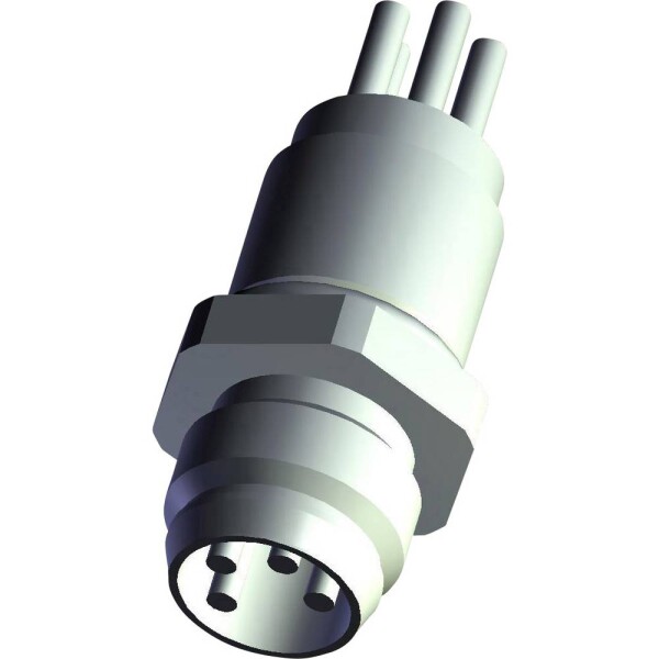TE Connectivity zabudovateľný zástrčkový konektor pre senzory - aktory, T4070014041-001, piny: 4, 1 ks; T4070014041-001