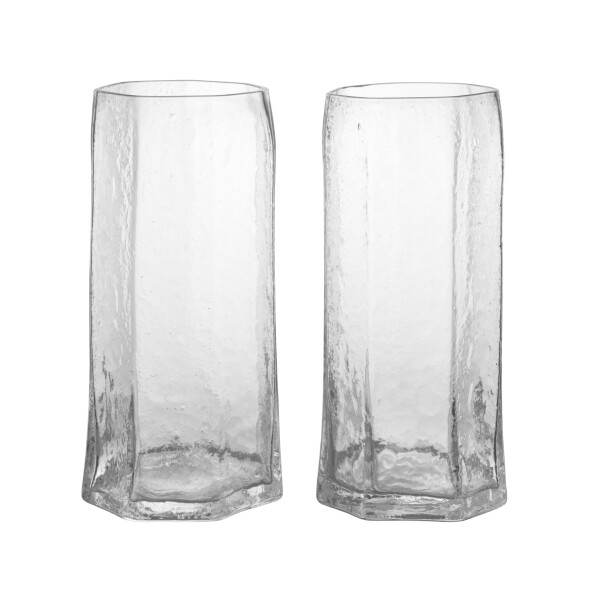 Ferm Living Sklenice Tall Kiru Clear 300 ml – set 2 ks