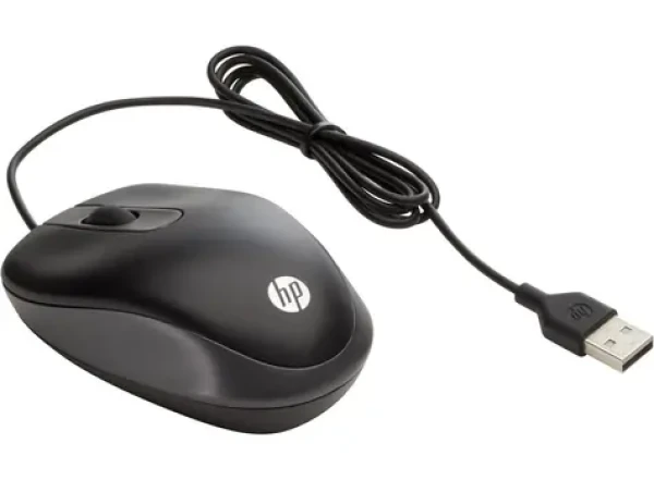 HP USB Travel Mouse čierna / Drôtová myš / USB / 2 tlačidlá (G1K28ET#ABB)