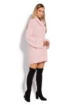 Dámsky dlhý sveter 70012 - PeeKaBoo UNI starorůžová