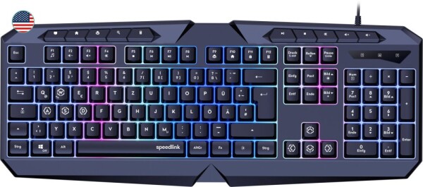 Speedlink Speedlink keyboard Ludicium RGB Rainbow US (SL-670004-BK-US)