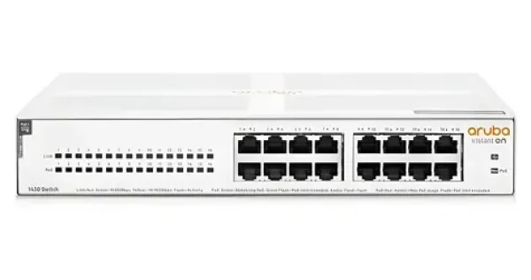 HPE Aruba R8R48A Instant On 1430 16G / Switch / 16x Gigabit RJ45 portov / PoE 124W / CL4 (R8R48A#ABB)