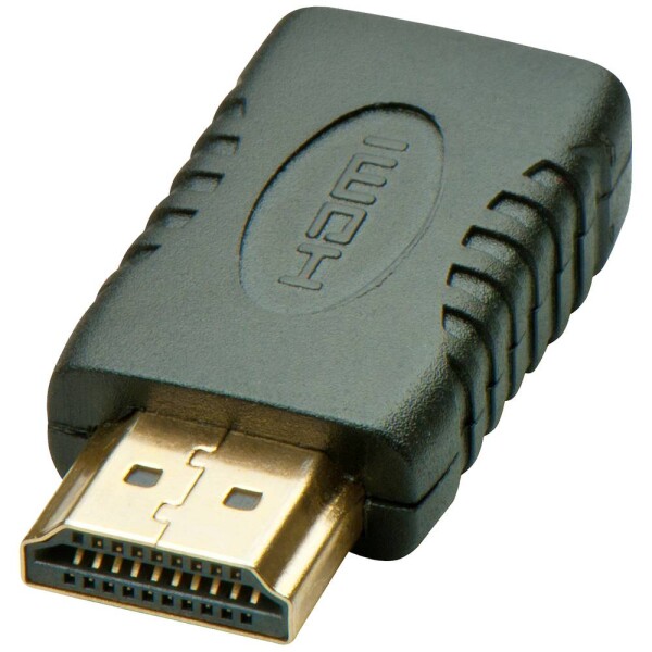 LINDY 41208 HDMI adaptér [1x HDMI zástrčka [1x HDMI zásuvka Mini] čierna