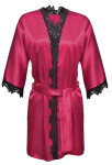 DKaren Housecoat Viola Crimson Crimson