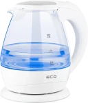 ECG RK 1520 Glass biela / rýchlovarná sklenená kanvica / 2200W / 1.5 L (100000131309)