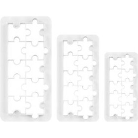 Sada vykrajovačov 3 kusy Geometric - puzzle - PME - PME