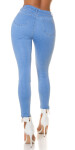 Sexy Highwaist Push Up Skinny Jeans ripped denimblue 40