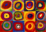 ENJOY Puzzle Vassily Kandinsky: Štúdia farieb - Štvorce s kruhmi