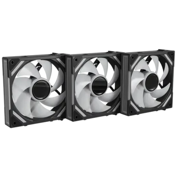 Alpenföhn 120mm WingBoost 4 ARGB čierna 3-pack / Ventilátor / 120 mm / 28,9 dB / 1 800 RPM / 90,12 m3/h / PWM + ARGB (84000000228)