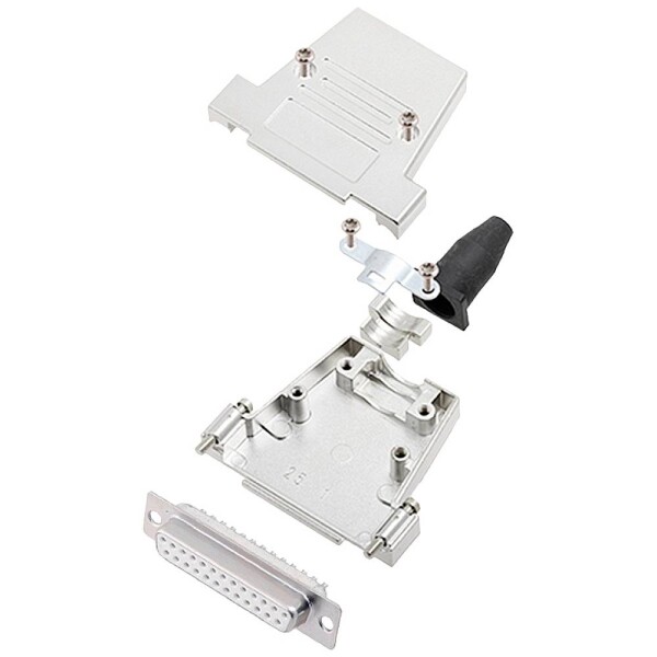 Encitech DTSL25-SJSRG-T-DBS-W-K 6355-8086-13 sada D-SUB zásuvková lišta 180 ° Pólov: 25 spájkovaný 1 ks; 6355-8086-13