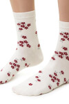 Dámske vzorované ponožky 099 ecru 38-40