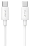 USAMS SJ711USB02 biela / Dátový kábel / USB-C - USB-C / PD 60W / 1 m (SJ711USB02)