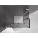 MEXEN/S - Velar L Duo sprchovací kút, posuvné dvere 100 x 90, grafit, chróm 871-100-090-02-43-01