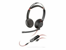 Poly Blackwire 5220 čierna / Náhlavná súprava / mikrofón / dve slúchadlá / USB-C/A / 3.5mm jack (8X231AA)