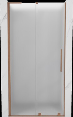 MEXEN/S - Velar L posuvné sprchové dvere 120, dekor, meď kartáčovaná 871-120-003-31-65