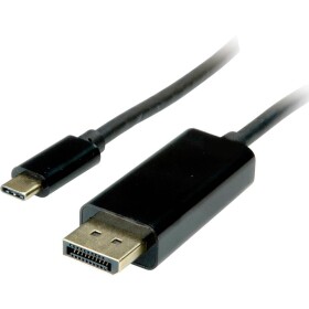 Value USB-C® / DisplayPort káblový adaptér USB-C ® zástrčka, Konektor DisplayPort 2.00 m čierna 11.99.5846 Kábel pre displeje USB-C®; 11.99.5846