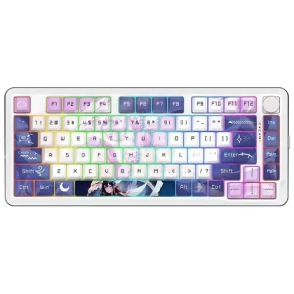 Redragon K681ACG-RGB-PRO Cyrus fialová / Herná klávesnica / mechanická / Redragon Growl / RGB / BT / USB / US (K681ACG-RGB-PRO)