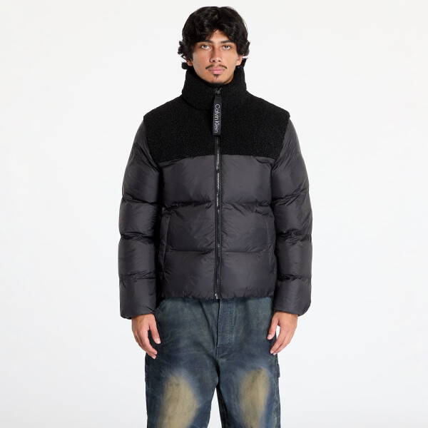 Bunda Calvin Klein Jeans Sherpa Puffer Jacket Black L