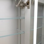 Mereo Kúpeľňová galérka 60 cm, zrkadlová skrinka, strieborná CN190P