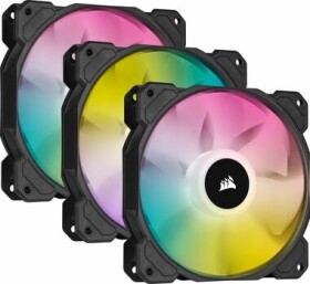 Corsair iCUE SP120 Elite RGB PWM 120mm 3-pack + RGB ovládač čierna / PWM / 120mm / 1500RPM / 27 dB / ARGB LED (CO-9050109-WW)