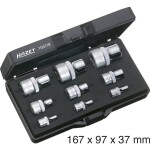 Hazet sada nástavcov pre nástrčný kľúč 1/4 (6,3 mm), 1/2 (12.5 mm), 3/8 (10 mm) 9-dielna 1557/9; 1557/9