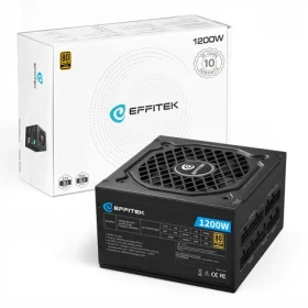 EFFITEK Gold 1200W / Zdroj / ATX 3.1 / PCIe 5.1 / 80 PLUS Gold / modulárne (EG-1200)