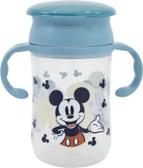 STOR Detský trénovací hrnček 395 ml Mickey Mouse (13304)