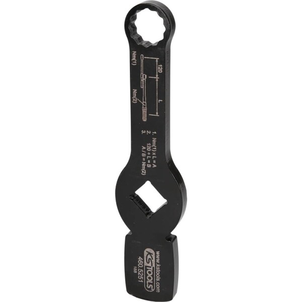 3/4" úderový 12-bodový kľúč s 2 úderovými plochami, 21 mm KS Tools 460.5251; 460.5251