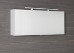 SAPHO - CLOE galérka s LED osvetlením, 120x50x18cm, biela CE120-0030