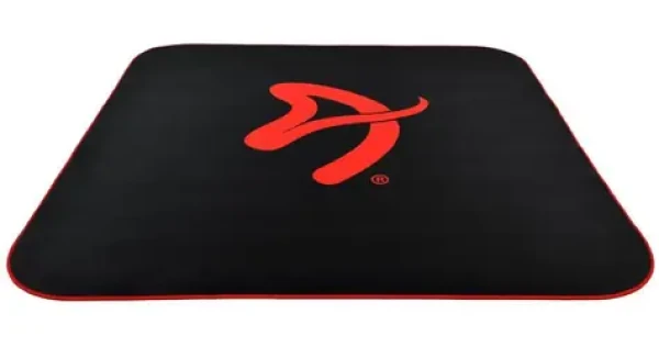 Arozzi Zona Quattro Black Red / ochranná podložka na podlahu / 116 x 116 cm / čierna s červeným logom (AZ-ZONA-QTRO-BKRD)