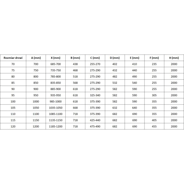 MEXEN/S - Mist-H L sprchové dvere krídlové ľavé 110, transparent, meď kartáčovaná 8A5L-110-000-65-00-L