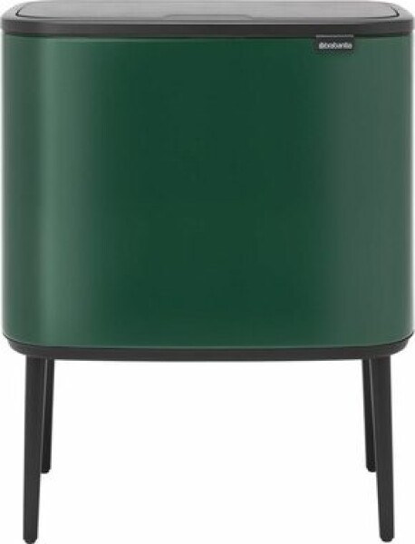 Brabantia Bo Touch Odpadkový kôš na triedený odpad 11 + 23 L tmavo zelená / 54 x 68 x 31.2 cm (304187)