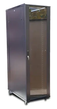 Extralink 42U 19" čierna / Stojanový rozvádzač / 800x1000 mm / Sklenené dvere / Nosnosť 1500 kg (EX.14442)
