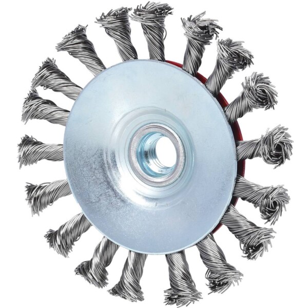 Nerezová kužeľová drôtená okrúhla kefa, 0,5 mm, Ø 115 mm KS Tools 340.0051; 340.0051