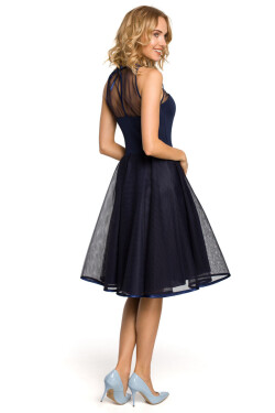 Made Of Emotion Dress M148 Navy Blue