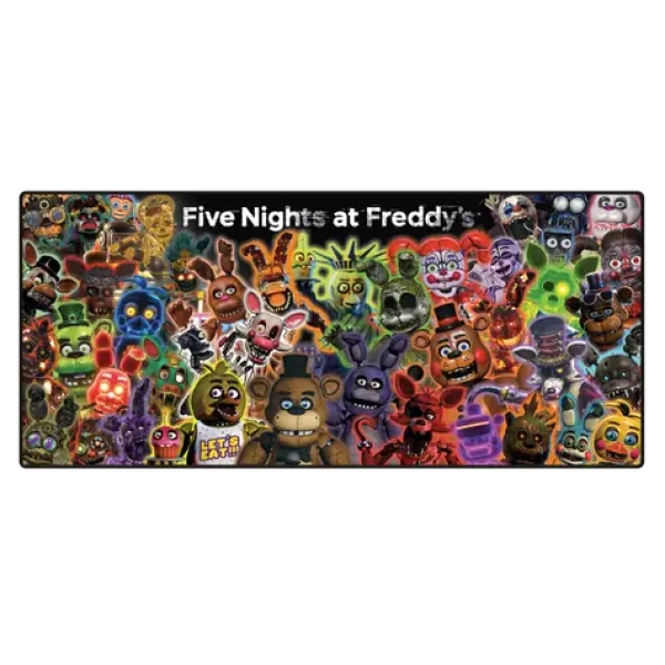 Pyramíd Five Nights at Freddy's Glow Montage / Herná podložka pod myš / 90 x 40 cm (GP2501303EPM)