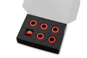 EKWB EK- Quantum Torque Compression Ring 6-Pack HDC 12 - Red (3831109835999)