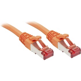 LINDY 47814 RJ45 sieťové káble, prepojovacie káble CAT 6 S/FTP 15.00 m oranžová s ochranou 1 ks; 47814
