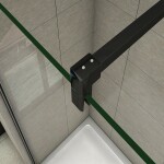 H K - LUSTY BLACK F1 30 Sprchová zástena WALK IN 28-30x 200, 8 mm sklo SE-LUSTYBLACKF130