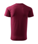 Ťažké nové tričko unisex garnet XL
