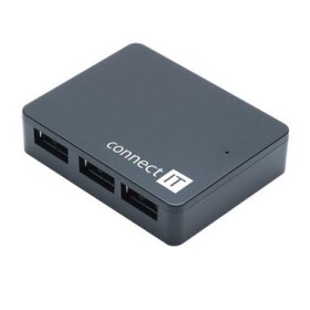 CONNECT IT SWIFT USB 3.0 húb čierna / 4x USB (CI-170)