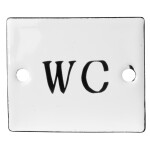 Ib Laursen Smaltovaná ceduľka WC