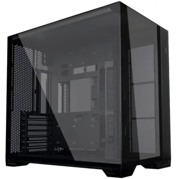 Lian Li O11 Vision Compact čierna / E-ATX / ATX / micro-ATX / 2x USB 3.0 + USB-C / bez zdroja / priehl. bočnice (O11VPX)