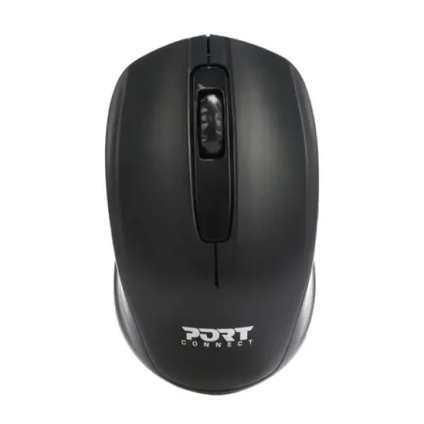 PORT CONNECT Wireless OFFICE čierna / bezdrôtová myš / USB 2.4GHz dongle / 1000 DPI / 2x AAA (900508-PC)