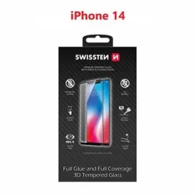 SWISSTEN Ultra Durable 3D FULL GLUE Glass pre Apple iPhone 14 čierna (64701908)