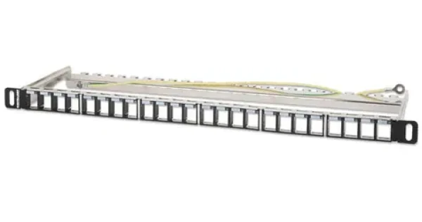Intellinet 721011 / Patch panel / 19” / 24 portov / tienený / neosadený / 0,5U (721011)