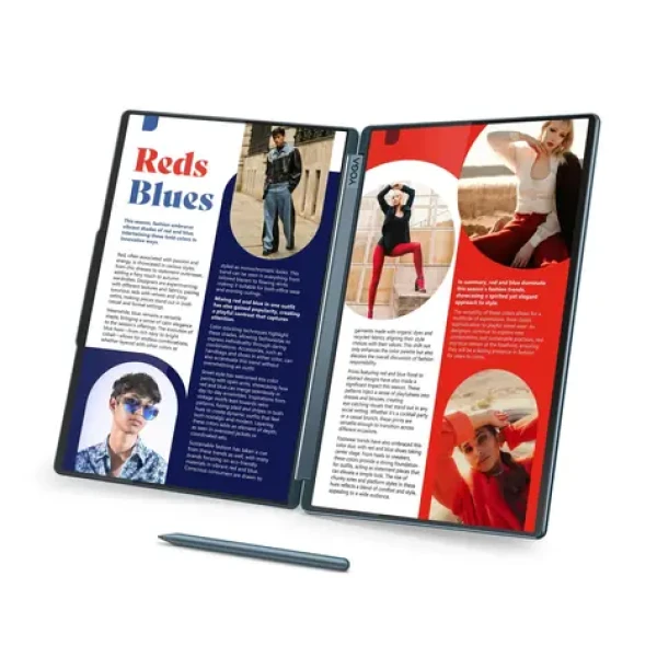 Lenovo Yoga Book 9 14IAH10 modro-zelená / 2x14" 2.8KT / Core Ultra 7 255H / 32GB / 1TB SSD / Intel Arc 140T / W11H (83KJ0027CK)