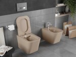 MEXEN - Teo Závesná WC misa vrátane sedátka s slow-slim, duroplast, cappuccino mat 30854064